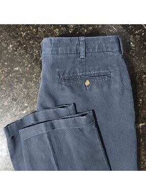 Jos A Bank Travelers Collection 100% Linen Pant Trousers Slacks Pleat Cuff 36x32